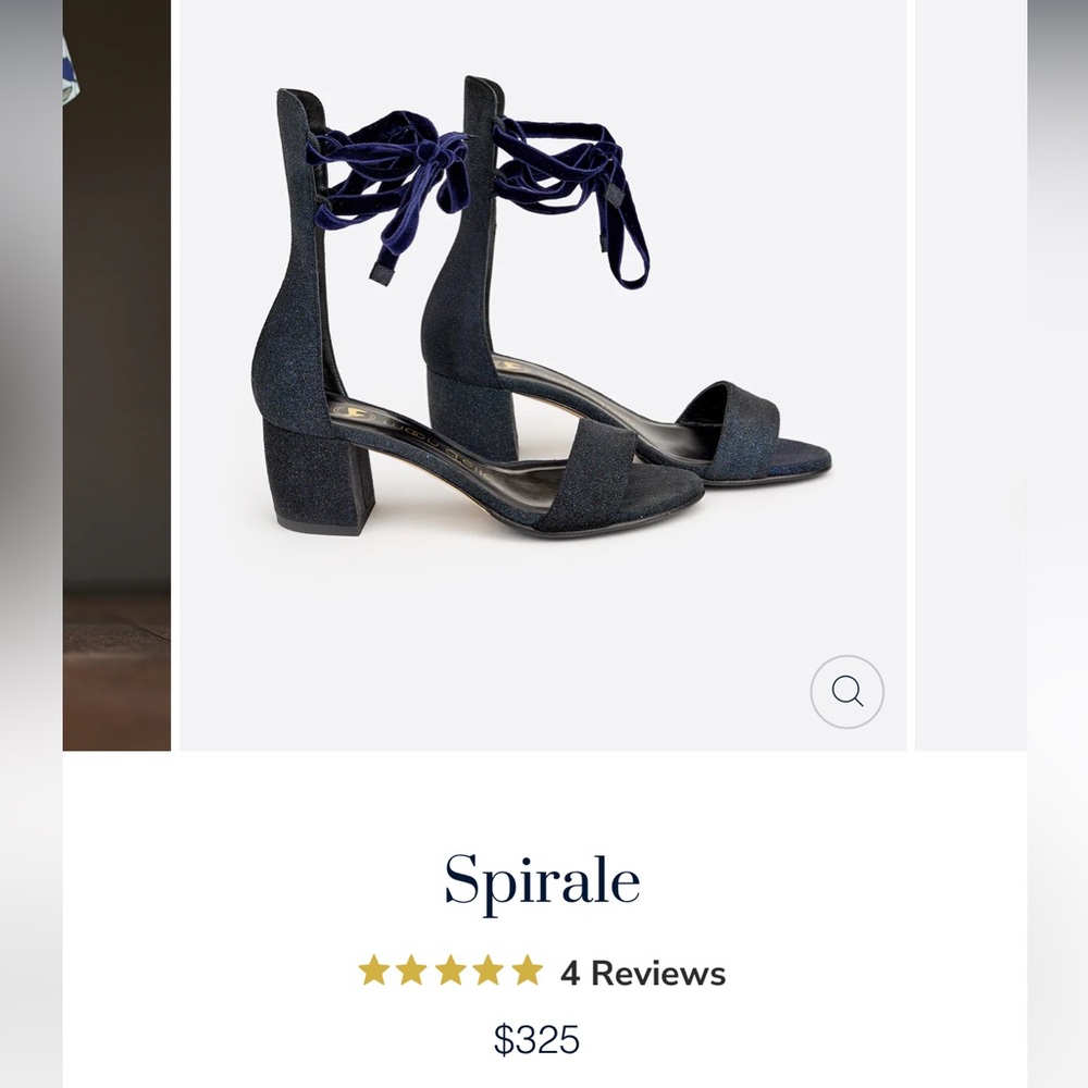 moon d’elle - Spirale Heels in Dark Stella - Picture 3 of 10